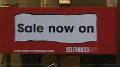 Shop sale sign