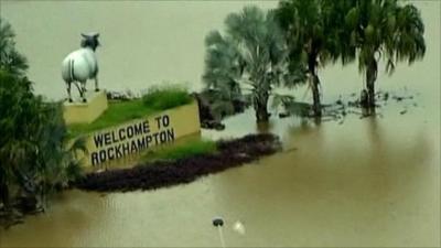 Flooding in Rockhampton, Australia