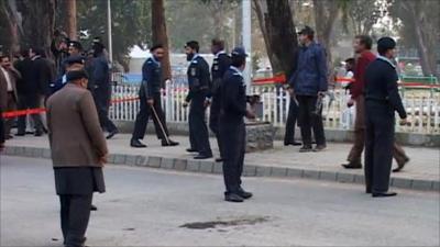 Scene of Pakistan shooting