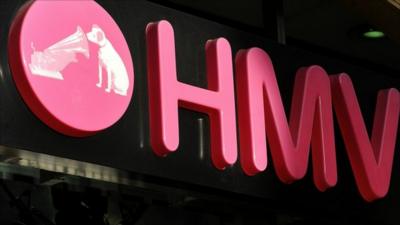 HMV sign