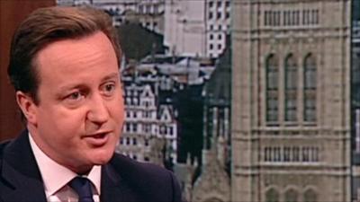 The Prime Minister speaking on the Andrew Marr show