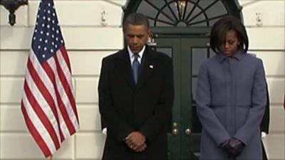 US President Barack Obama and First Lady Michelle Obama