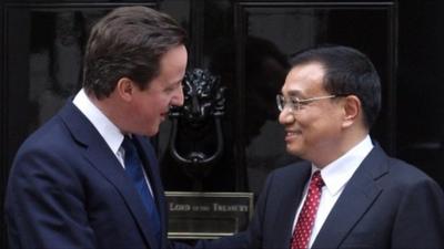 Prime Minister David Cameron (left) with Vice Premier of China Li Keqiang