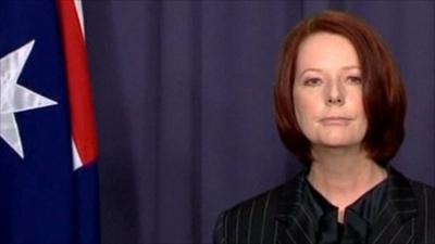 Australia's prime minister, Julia Gillard