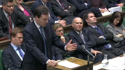 George Osborne speaks in the House of Commons