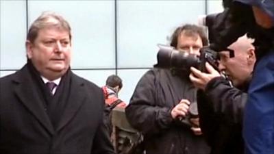 Eric Illsley arrives at Southwark Crown Court