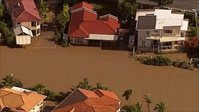 Flooded street