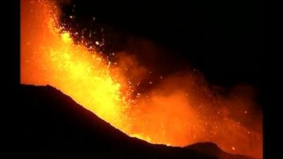 Mount Etna erupts