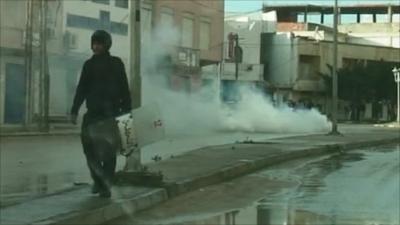 Police in Tunis