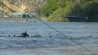 'Orion' yacht sinking in Brisbane River