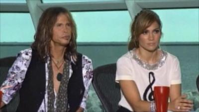 Steven Tyler and Jennifer Lopez