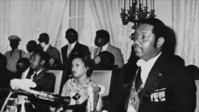 The former president of Haiti, Jean Claude Duvalier