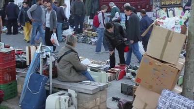 Street market in Greece