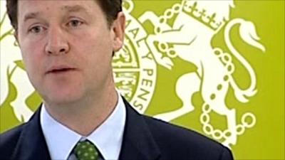 Deputy Prime Minister Nick Clegg