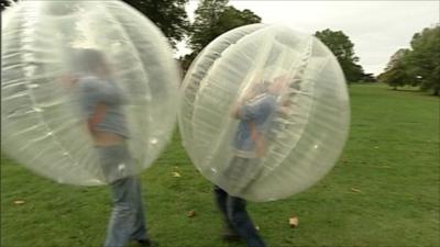 Body zorbing