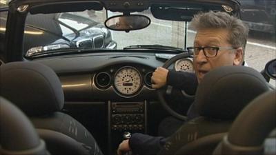 Neil Fox at the wheel