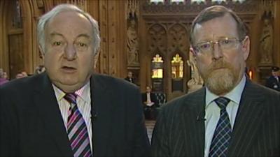 Lord Foulkes and Lord Trimble