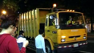 Rubbish collection in Taiwan