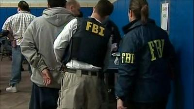 FBI officers make arrests