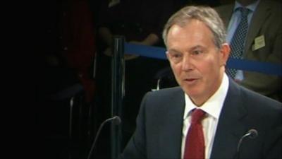 Tony Blair last gave evidence almost a year ago