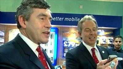 Gordon Brown and Tony Blair