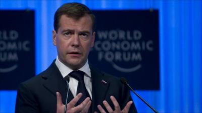 Russian president Dmitry Medvedev