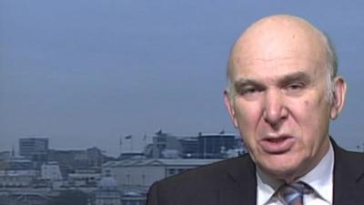 UK Business Secretary Vince Cable