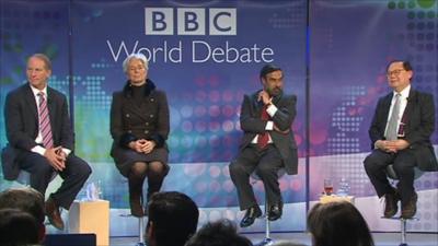 BBC World Debate panel