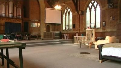 A former church now being looked after by a property guardian