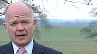 Foreign Secretary William Hague