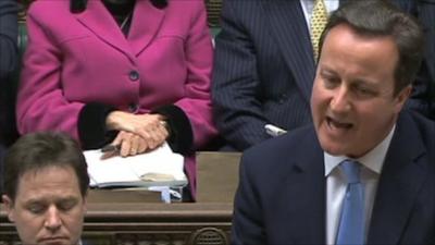 David Cameron at PMQs