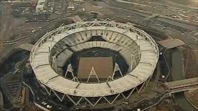 The Olympic stadium in Stratford