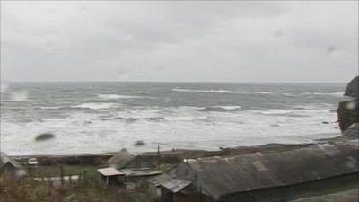 A building on the Kuril islands