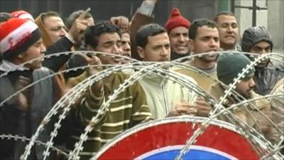 Protesters in Cairo