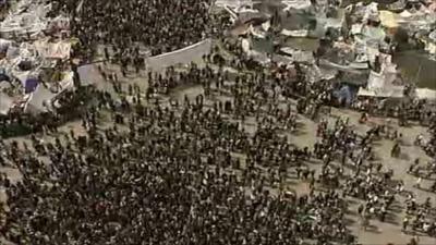 Protesters at Tahrir Square in Cairo