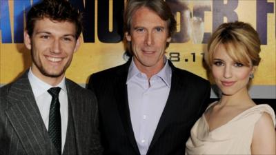 Actor Alex Pettyfer, producer Michael Bay and actress Dianna Agron