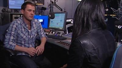 Scott Mills speaking to Sam Naz