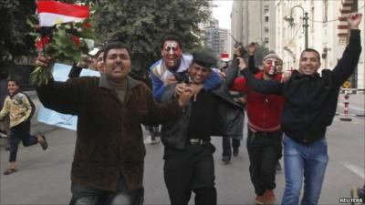 Protesters in Cairo