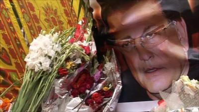 Floral tributes for Salman Taseer