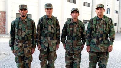 The new recruits: Faizullah, Mahmood, Farhad and Mirajuddin