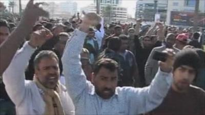 Street protesters in Bahrain