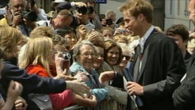Prince William on his graduation day