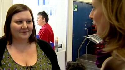 The BBC's Laura Bicker speaks to ''Emma,'' a student in Hull