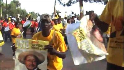 Yoweri Museveni supporters