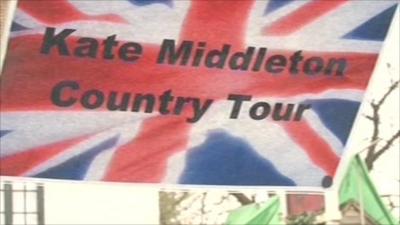 Kate Middleton Country Tour sign