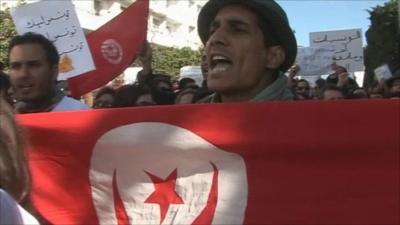 Rally in Tunisia