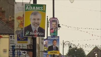 Gerry Adams campaign poster