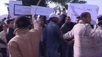 Moroccan protesters