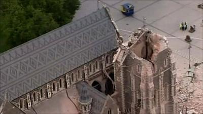 Christchurch cathedral in New Zealand