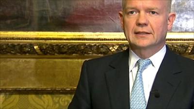 Foreign Secretary William Hague